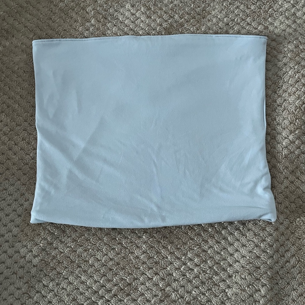 Light Blue Strapless Tube Top